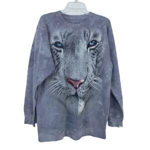 NEW Mountain Hardware White Tiger Sweatshirt Medium Gray